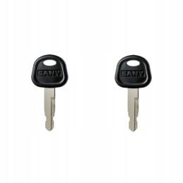 2x Key Door Ignition Key for Excavator Machine Sany 60022654