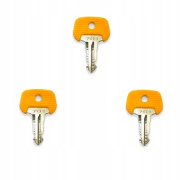 3x key ignition key for Jungheinrich Linde K701 truck ignition door