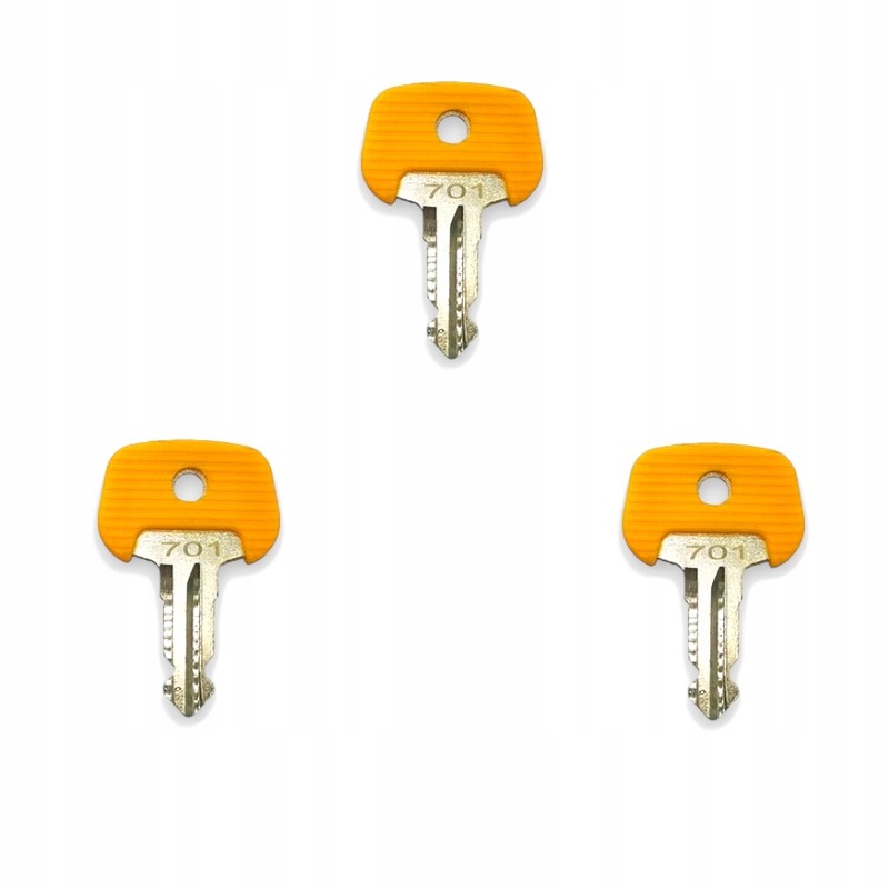 3x key ignition key for Jungheinrich Linde K701 truck ignition door