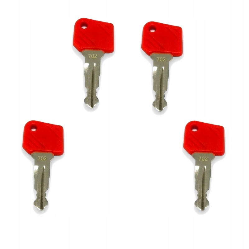 4x key ignition key for Jungheinrich Linde K702 truck ignition door