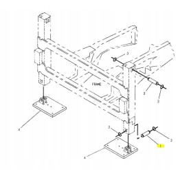 Stabilizer pin cat 428b 9r6545