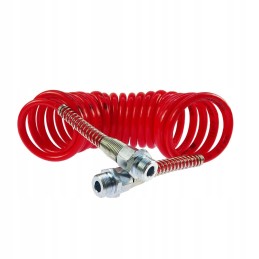 Spiral connection cable, red, polyamide