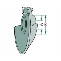 Ball collar 37x55 with chain and cotter pin