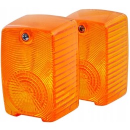 Lamp shade, orange, left, Hella