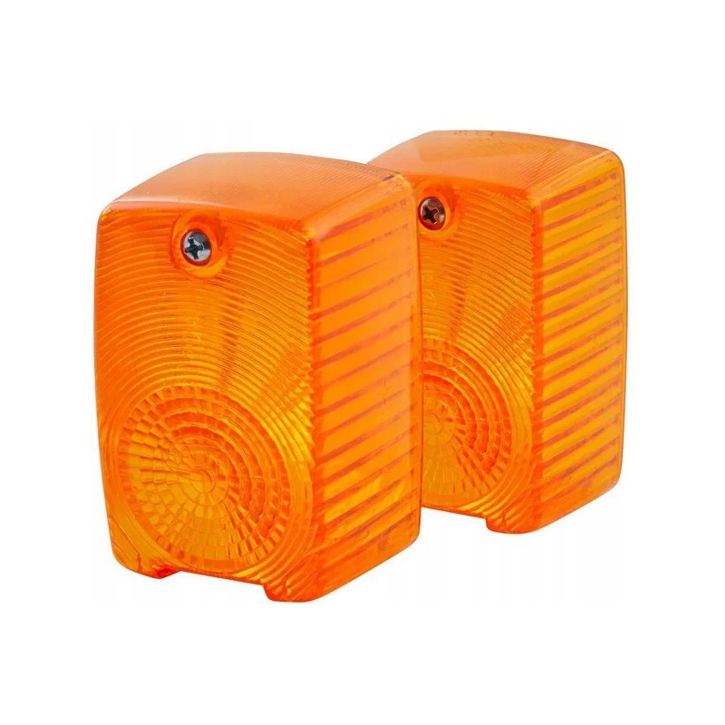 Lamp shade, orange, left, Hella