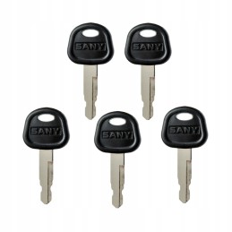 5x Key Door Ignition Key for Excavator Machine Sany 60022654
