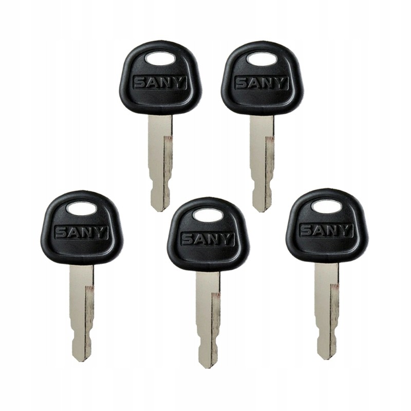 5x Key Door Ignition Key for Excavator Machine Sany 60022654