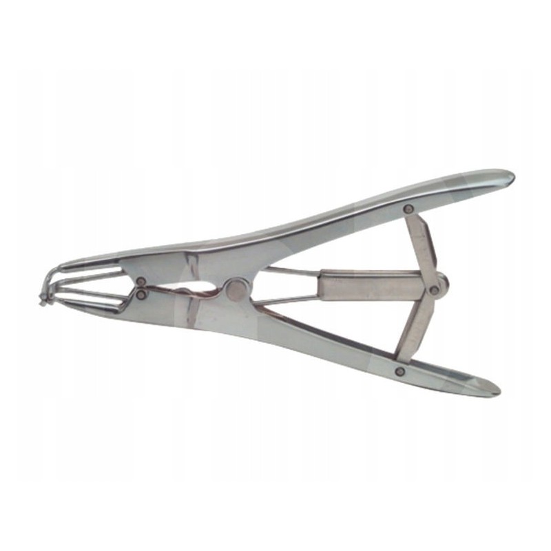 Elastrator pliers for installing castration rubber bands