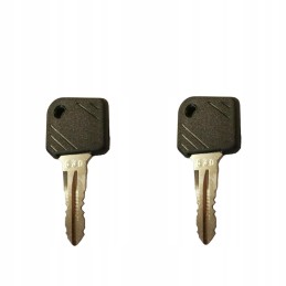 2x ignition key for the door ignition switch of the Linde 530 forklift