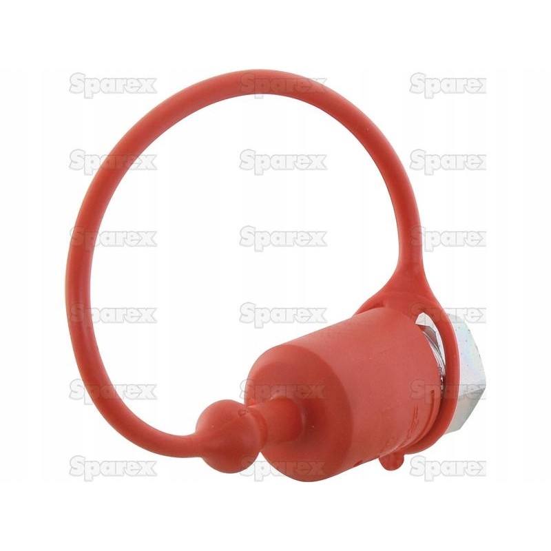 Red PVC cap 1 2 male coupling 5 pieces