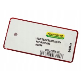 Rectangular reflector screwed on uocpp