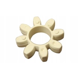 Flexible insert for the compressor claw clutch