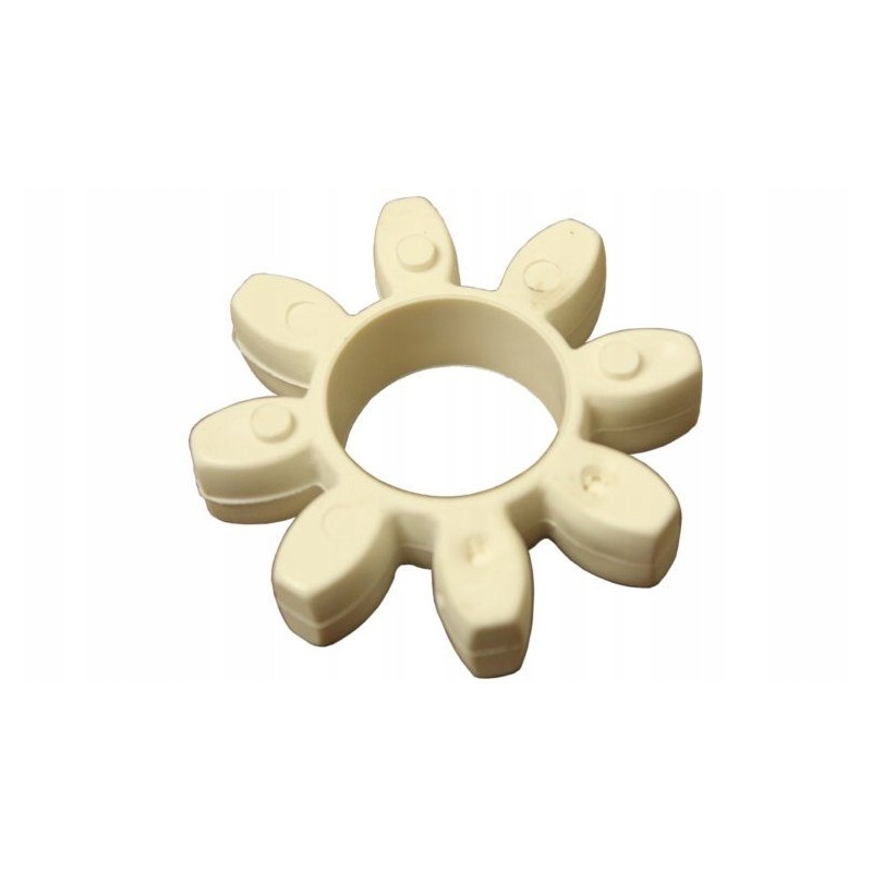 Flexible insert for the compressor claw clutch