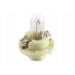 Bulb 12v 2w bx8 4d with green socket