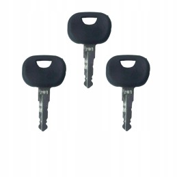 3x key, key for the ignition switch of the ignition door of the Atlas Takeuchi 201 machine