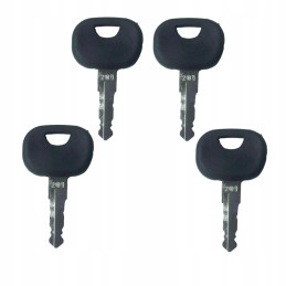 4x key, key for the ignition switch of the ignition door of the Atlas Takeuchi 201 machine