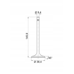 Exhaust valve ford 2310 3230 bsd326
