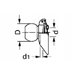 La956222gp lower link ball with collar