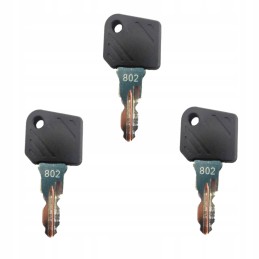 3x key key for the ignition switch of the Linde Stacker 802 truck