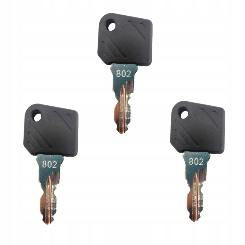 3x key key for the ignition switch of the Linde Stacker 802 truck