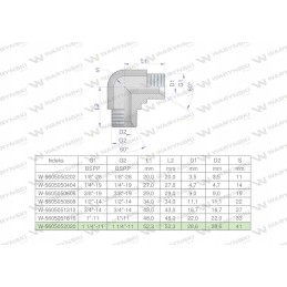 Hydraulic elbow inch bb 1 1 4 BSP Warynski
