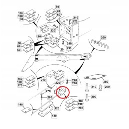 Slides slide extension jcb telescope 333 c3202