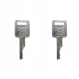 2x key ignition key door ignition machine bobcat case 6709527