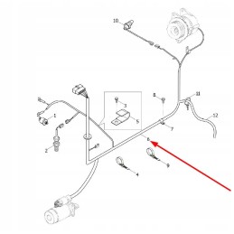 Te2s481010001k engine wiring harness