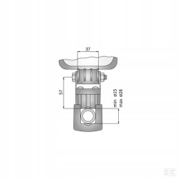 La10042 steel LED work lamp holder