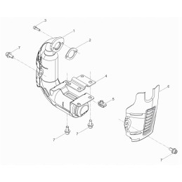 Wacker rammers bs muffler with catalytic converter 510003221