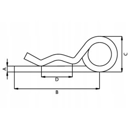 Cl6dkr double spring pin 6 mm