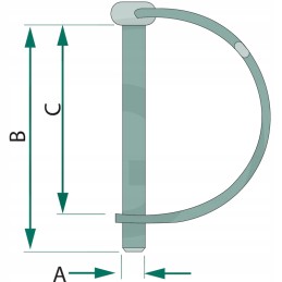 Pipe cotter securing the granite