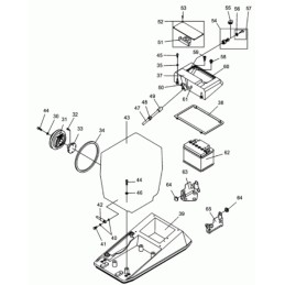 Wacker dpu compactors, ignition cover 0096903
