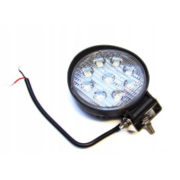 Round LED work lamp 9 ledx3w 27w 12v 24v