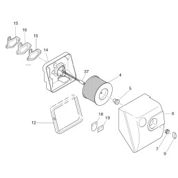 Hatz 1b20 1b30 air filter gasket 05056300