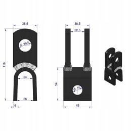 PC 330 upper hanger forks