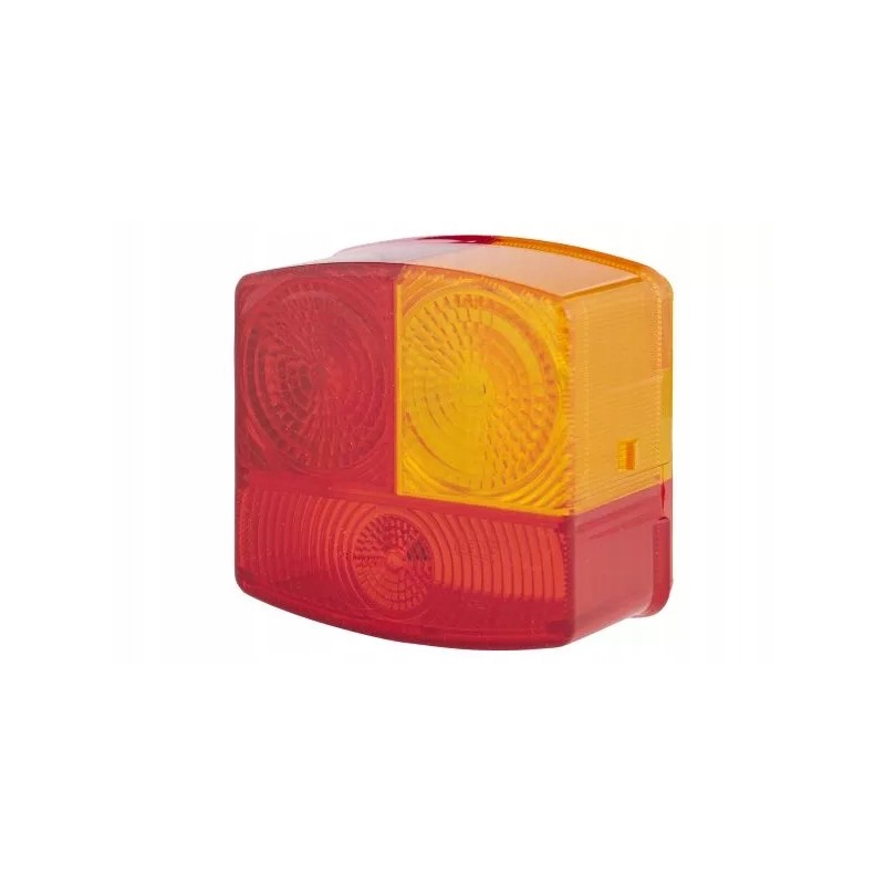 Rear lamp shade, red, orange, without reflectors
