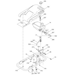 Wacker BS rammers, gas cable armor 0165627