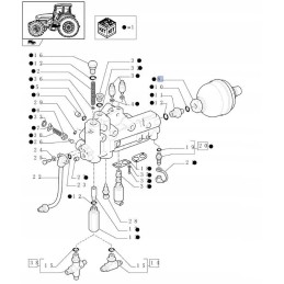 Hydroaccumulator new holland t5 t6 t7 case 5195043