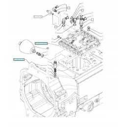 Hydroaccumulator new holland t5 t6 t7 case 5195043