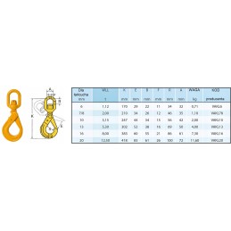 Safe swivel hook 12 5t HDS crane CE approved