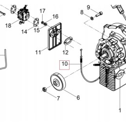 Gas cable bh 5000222383 0222383
