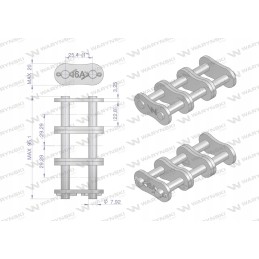 Reinforced chain lock z16a 3 ansi a 80 wary