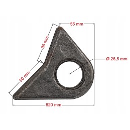 Loading bucket bolt fi27mm, universal mounting