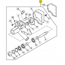 Water pump seal JCB JS290 CVA excavator