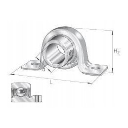 Bearing housing made of sheet steel