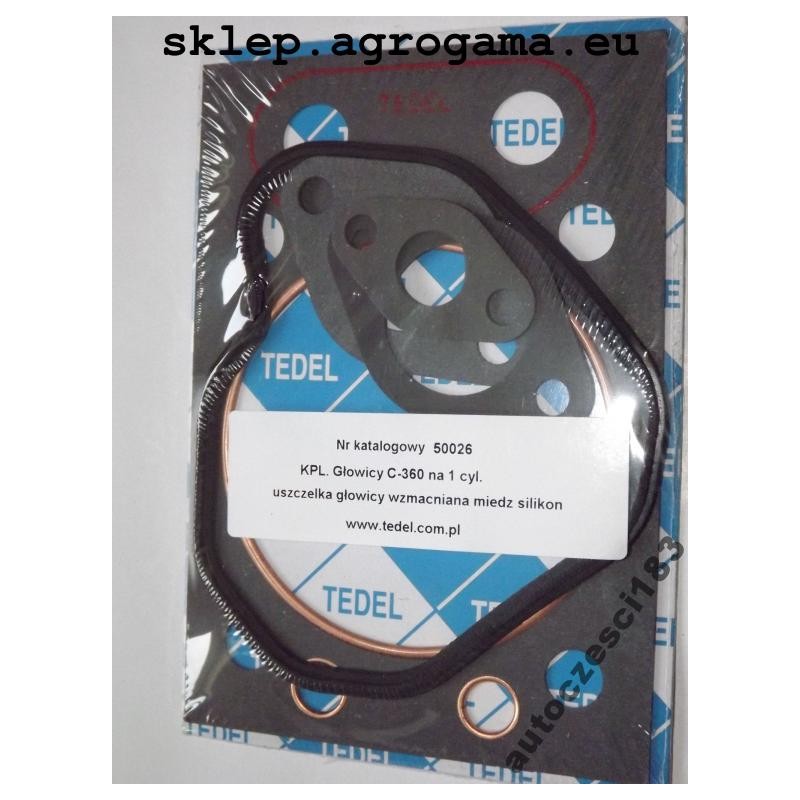 Set of head gaskets for Ursus C 360 1cyl