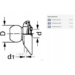 Ball 37x64x12 push rod with collar category 3 3 la96423