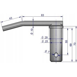 Pin securing the carrier mounting z
