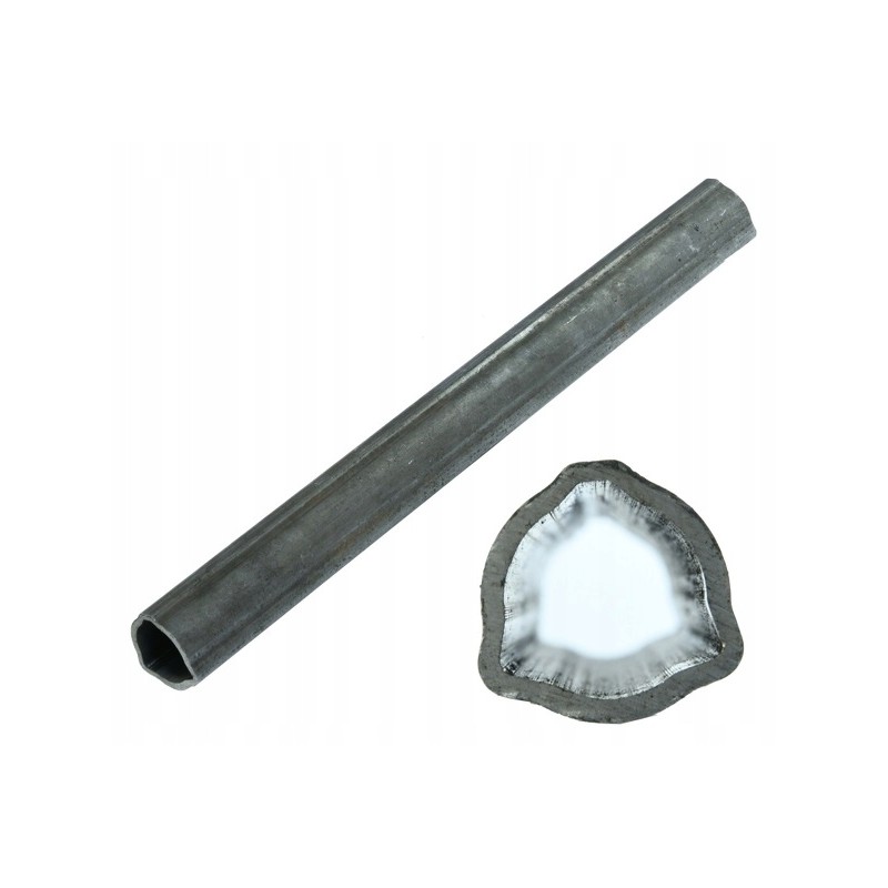 Triangular PTO pipe 36x3 4mm l 38 2cm internal external